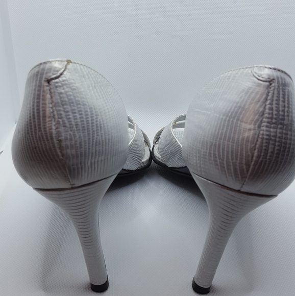 Ralph Lauren, Silver heels, Sz8 - Picture 3 of 6
